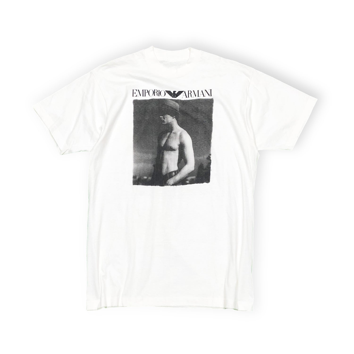 VTG 80s ARMANI TEE by Bruce Weber】-