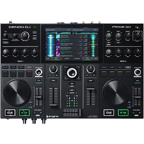 Denon DJ Prime GO Rechargeable 2-Channel Standalone DJ Controller