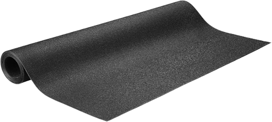 Insignia - Large Exercise Equipment Mat - Black