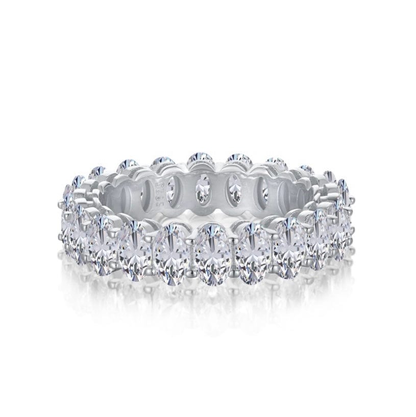 image for Mykonos Oval Eternity Silver Ring