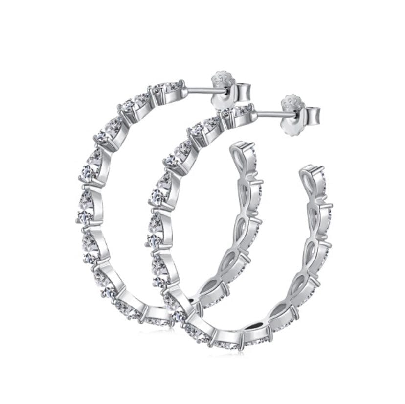 image for Chloe Pear Shaped Hoop Earrings