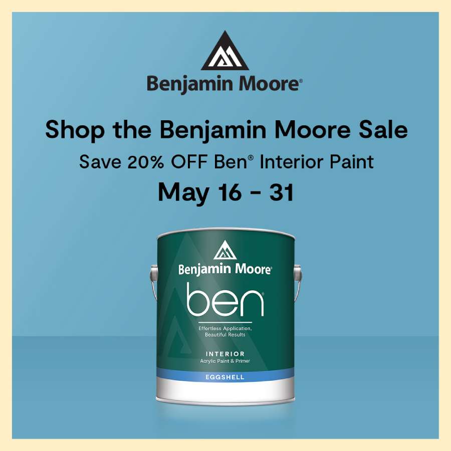 20% off Ben Interior Paint