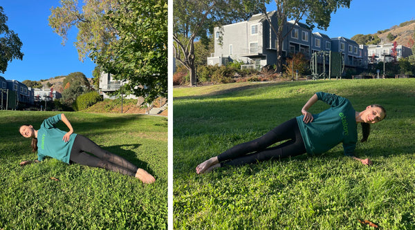 Side plank - exercises to correct slouching
