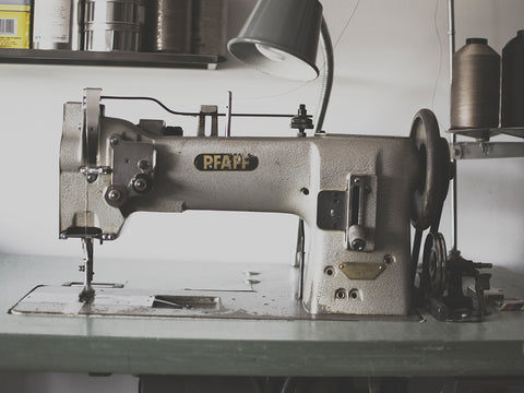 Handmade vs Handcrafted - Industrial sewing machine for leather work