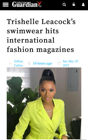 Trishelle Leacock in the Trinidad and Tobago Guardian for Kaiso. Swim