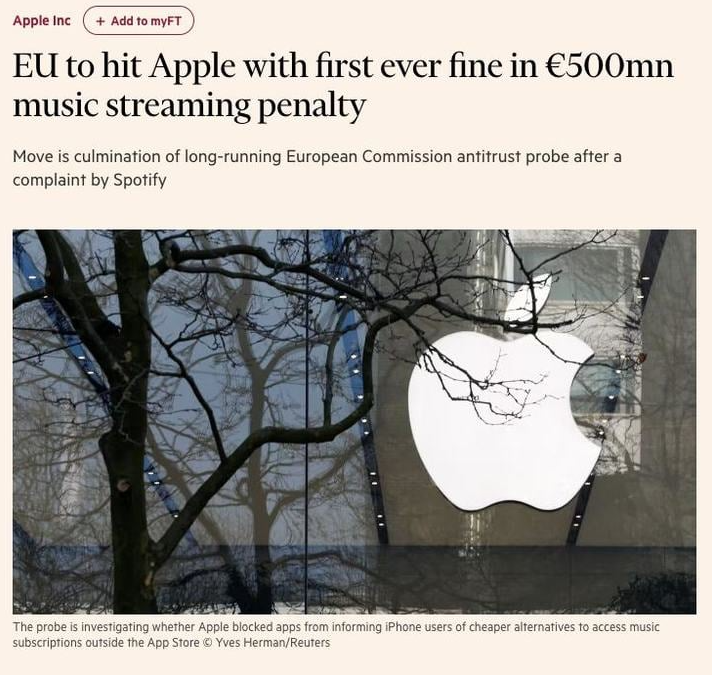 FE Blog: Apple Geldstrafe