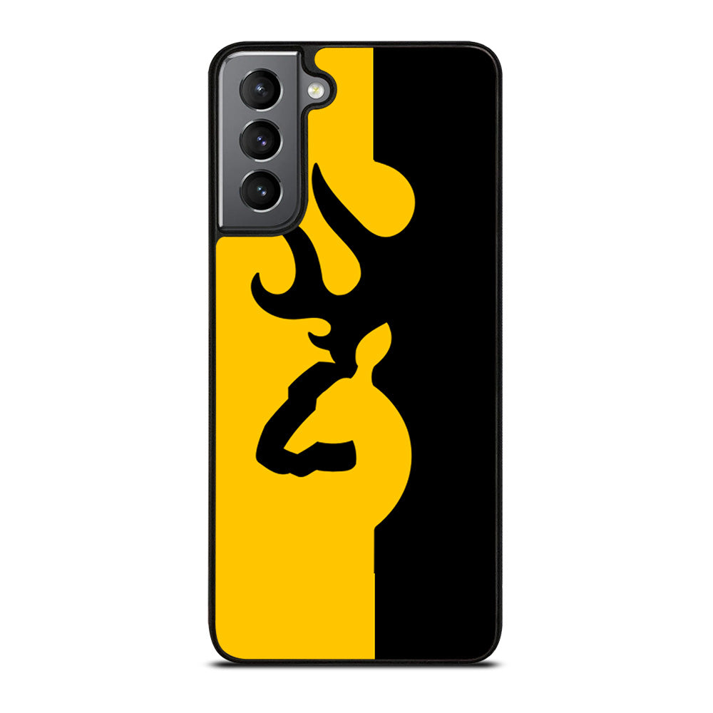 Browning Logo Black Yellow Samsung Galaxy S21 Plus Case Cover Favocase