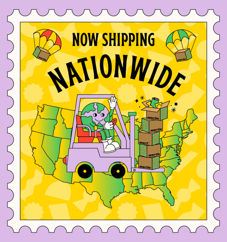 Martie now shipping nationwide!