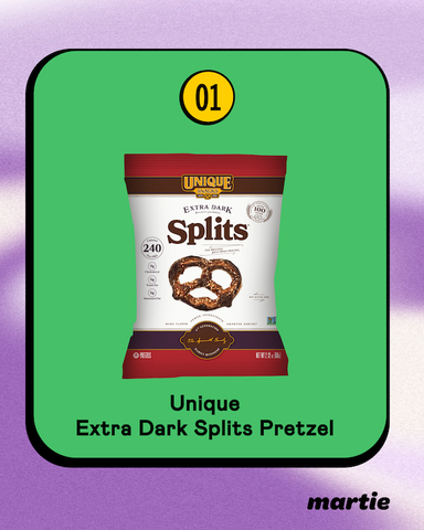 Unique Extra Dark Splits Pretzels