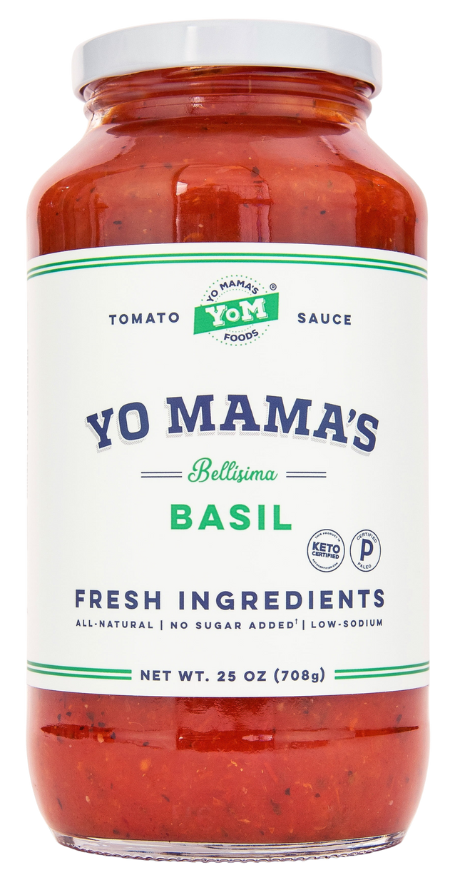 Yo Mama's Foods Gourmet Keto Gift Set and Care Package, Includes (1)  Marinara Sauce (1) Tomato Basil and, (1) Roasted Garlic, Low