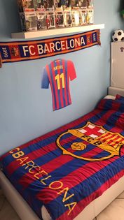 photo sticker foot maillot barcelone