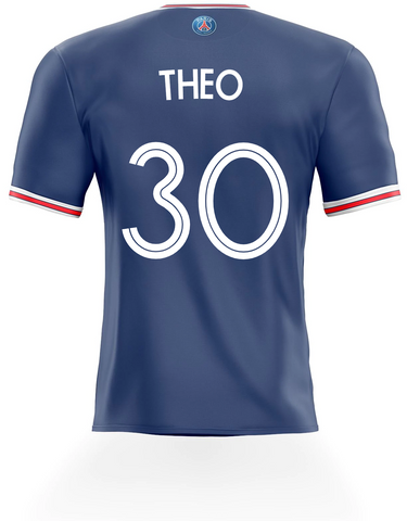 Sticker maillot psg avec nom