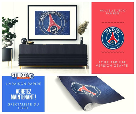 😍 Déco Cadeau PSG personnalisé - sticker Maillot de Paris 2023 – stickers  foot