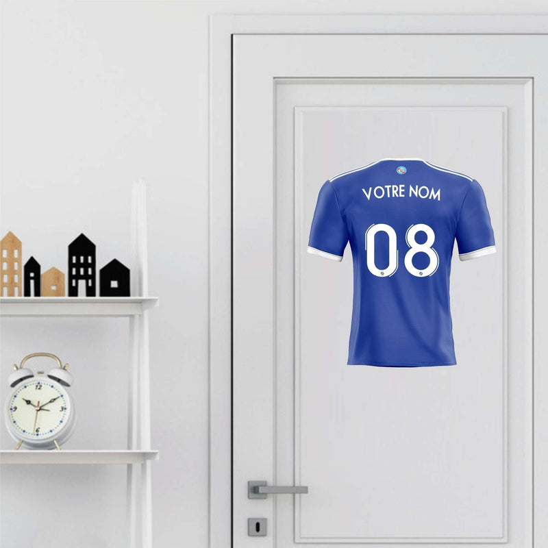 ESTRASBURGO decoración de fútbol Adhesivo-pie personalizado