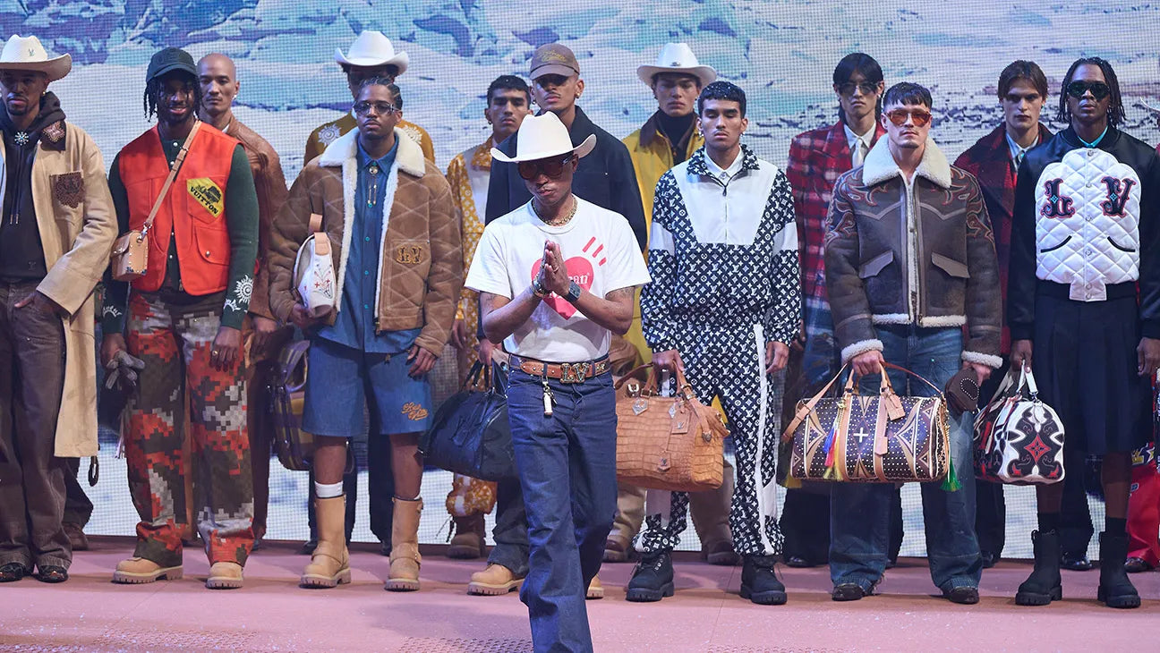 Pharrell Williams was the mastermind of the Louis Vuitton cowboy-inspired FW 24 fashion show.