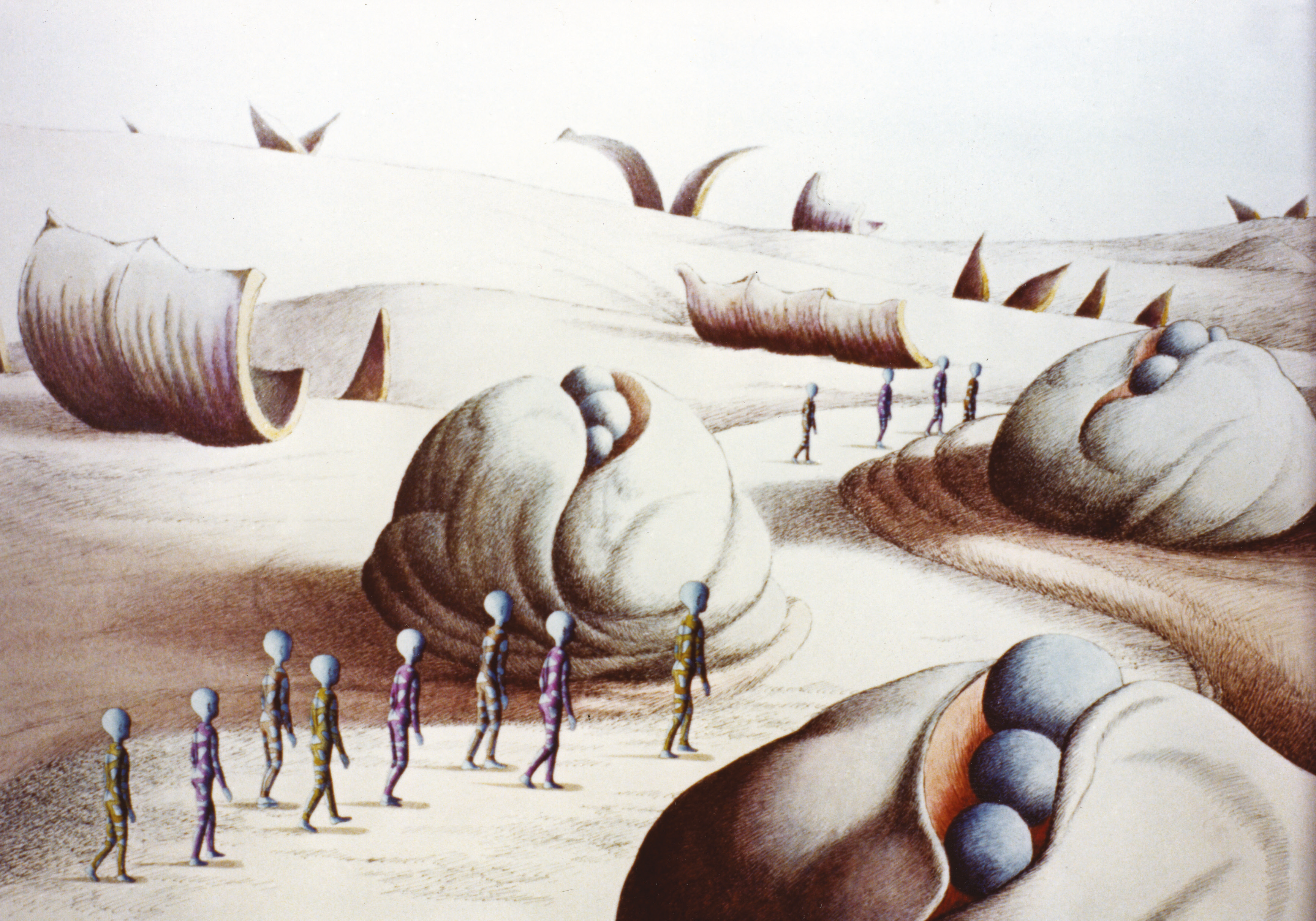 La planète sauvage, 1973. Original illustration by Roland Topor.