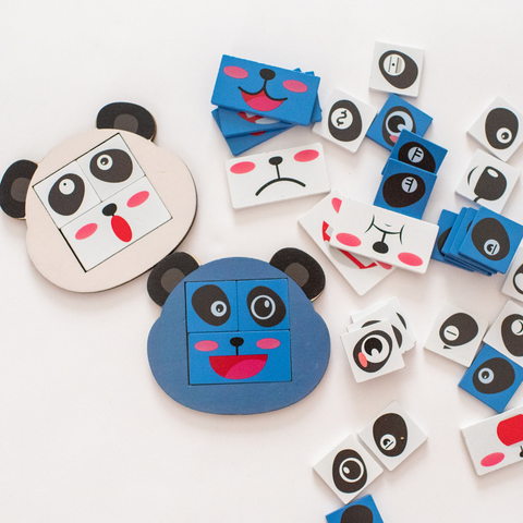 panda face card game