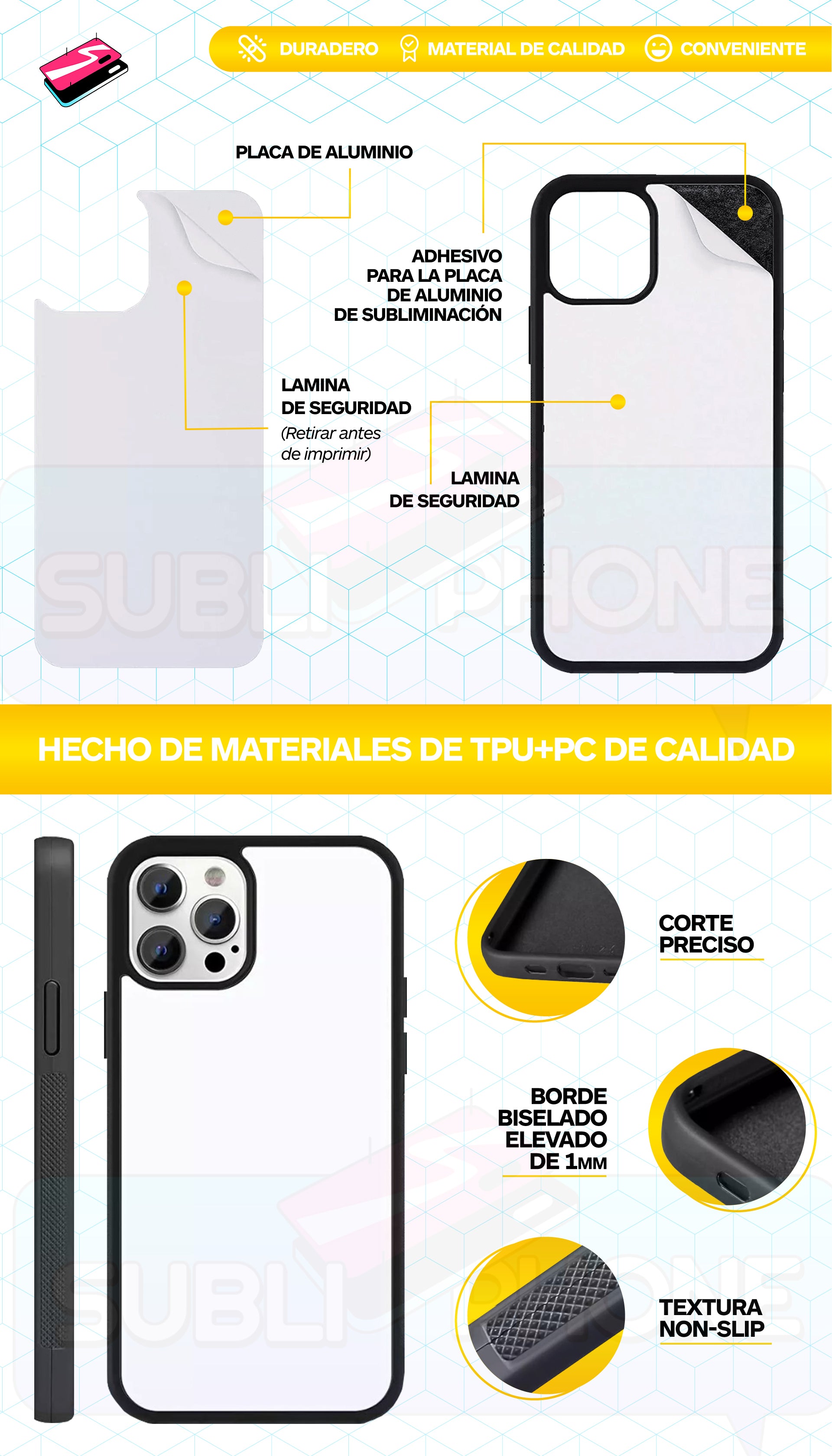 Carcasa Sublimacion - Iphone 14 Pro Max - Sublicase Chile - SubliPartner
