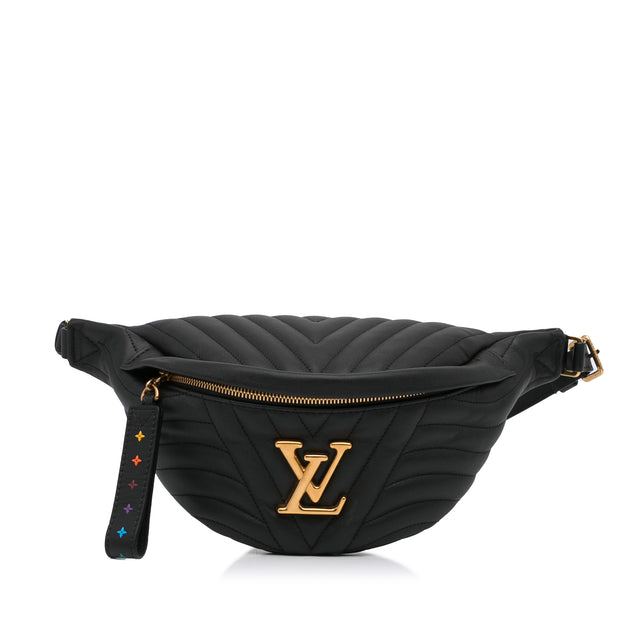 Louis Vuitton New Wave Bumbag Black in Calf Leather with Gold-tone