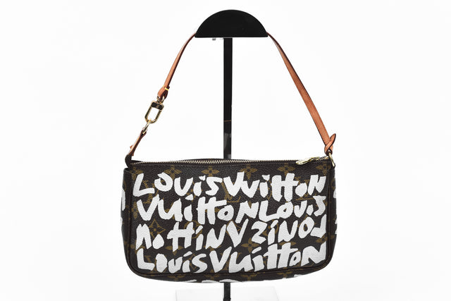 Louis Vuitton Stephen Sprouse Pink Monogram Graffiti Coated Canvas