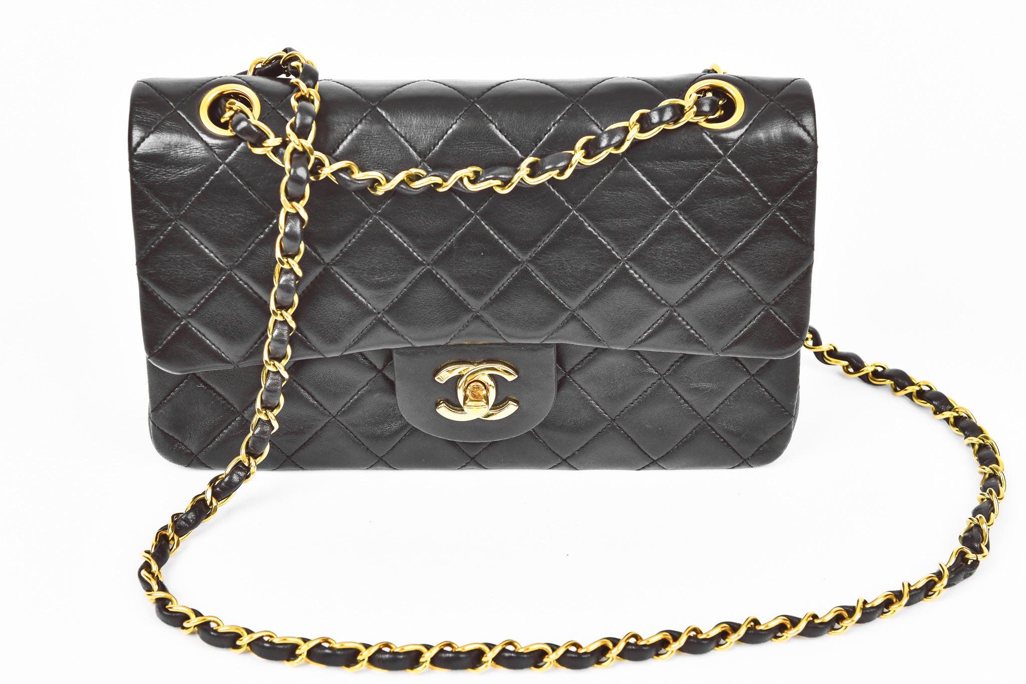 Chanel Vintage 1980s Matelasse Quilted Navy Blue Leather Shoulder Tote Purse  Bag  eBay