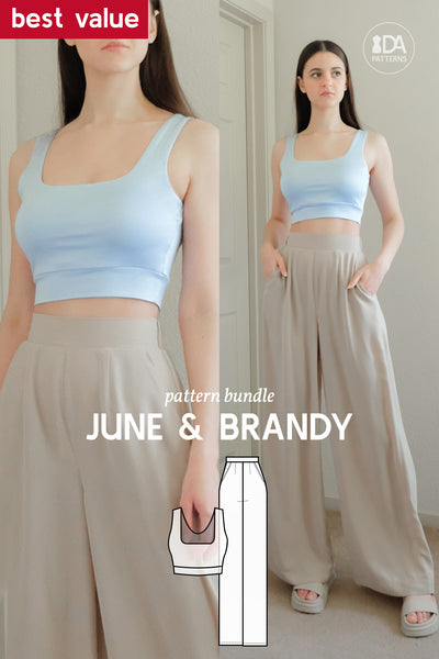 Easy June Crop Top Sewing Pattern by Dressmaking Amóre