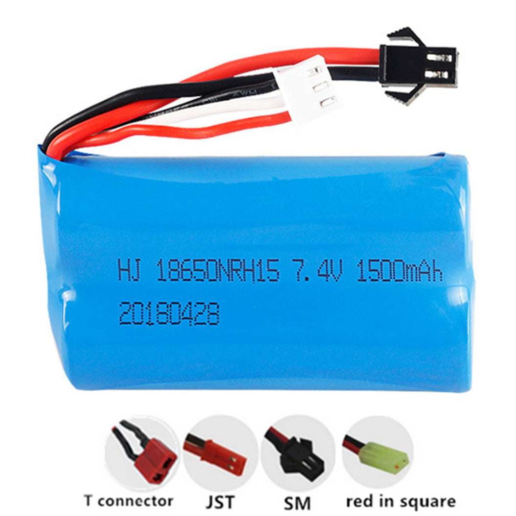 74v 1500mah 18650 Li Polymer Battery For Wpl Mn99s U12a H101 H103 Rc Batteryint 9449