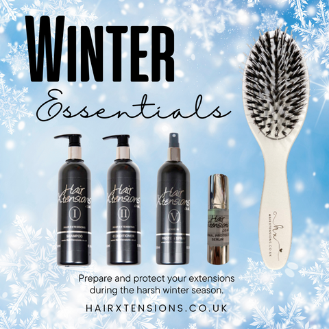winter hair extension aftercare routine haircare cold dry weather