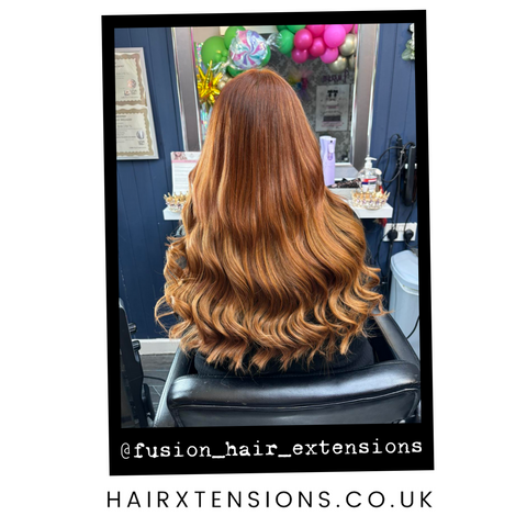 auburn coloured hair extensions remy human uk supplier stockist