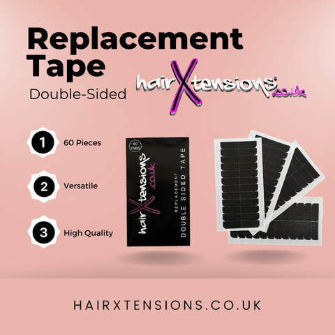 double sided replacement tape tabs for taped hair extensions