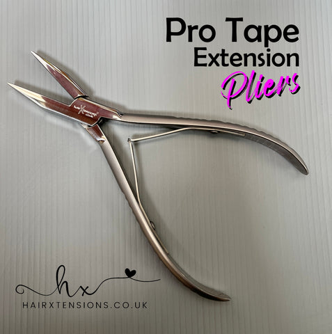 taped hair extension pliers