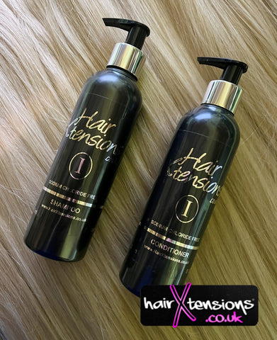 Sodium Chloride Free Hair Extension Shampoo and Conditioner