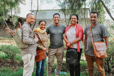 Group of leather workers in Addis Ababa, Ethiopia