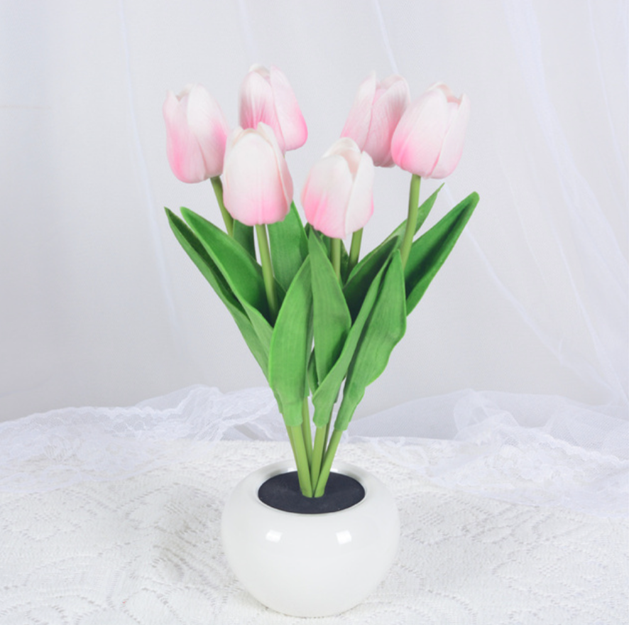 pink tulip lamp