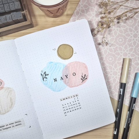 bullet journal poco decorado