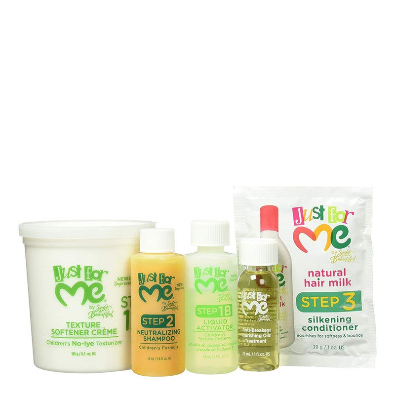 JUST FOR ME No-Lye Conditioning Texture Softener Kit