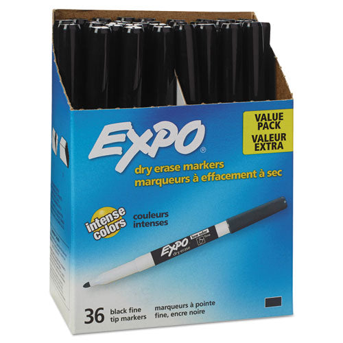 Expo, Low-Odor Dry Erase Markers, Chisel Tip, Black, 4-Pack, Mardel