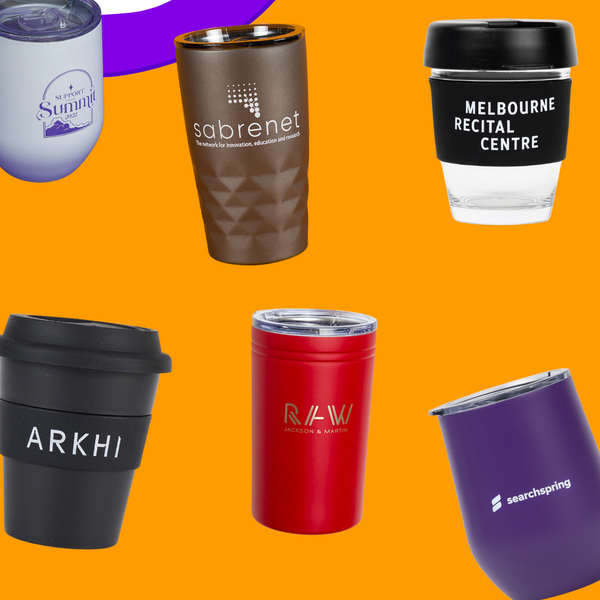 Shop Company Branded Reusable Coffee Cups and Mugs - Mercha