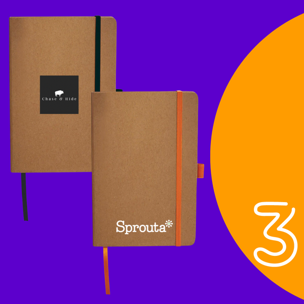 Shop Eco Friendly Nottage Eco Colour Bound JournalBook Branded with your Company Logo - Mercha