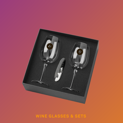 Branded wine glasses