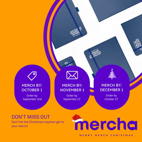 Christmas order dates for promotional products by Mercha