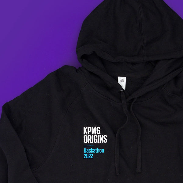 Embroidery Example on Company Branded Hoodie for KPMG - Mercha