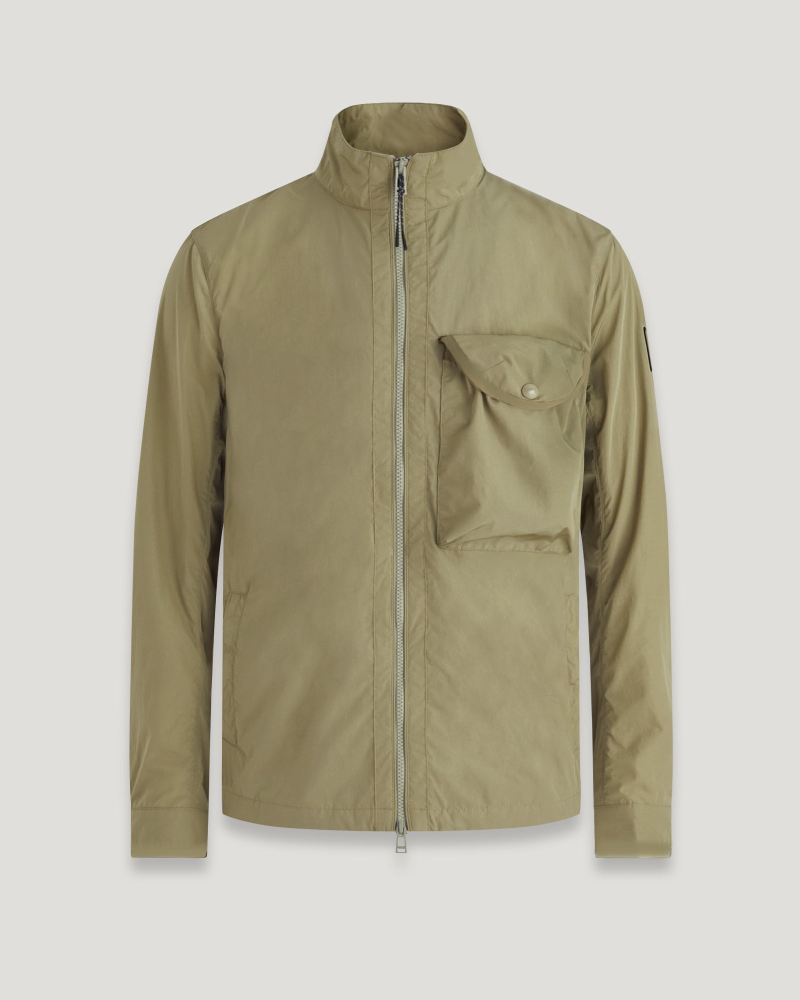 Shop Belstaff Quarter Overshirt In Aloe