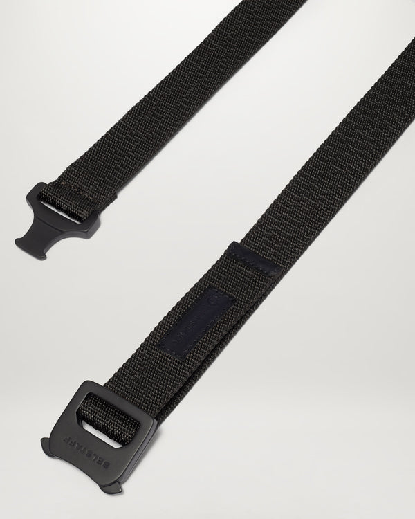 Belstaff Webbing Clip Belt Men's Nylon Webbing Black Size S