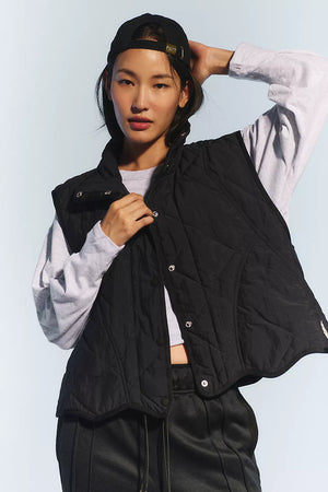 Quinn Quilted Puffer Vest - La Tre Clothing 