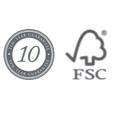 Burgon & Ball - 10 Year Guarantee & FSC Symbols