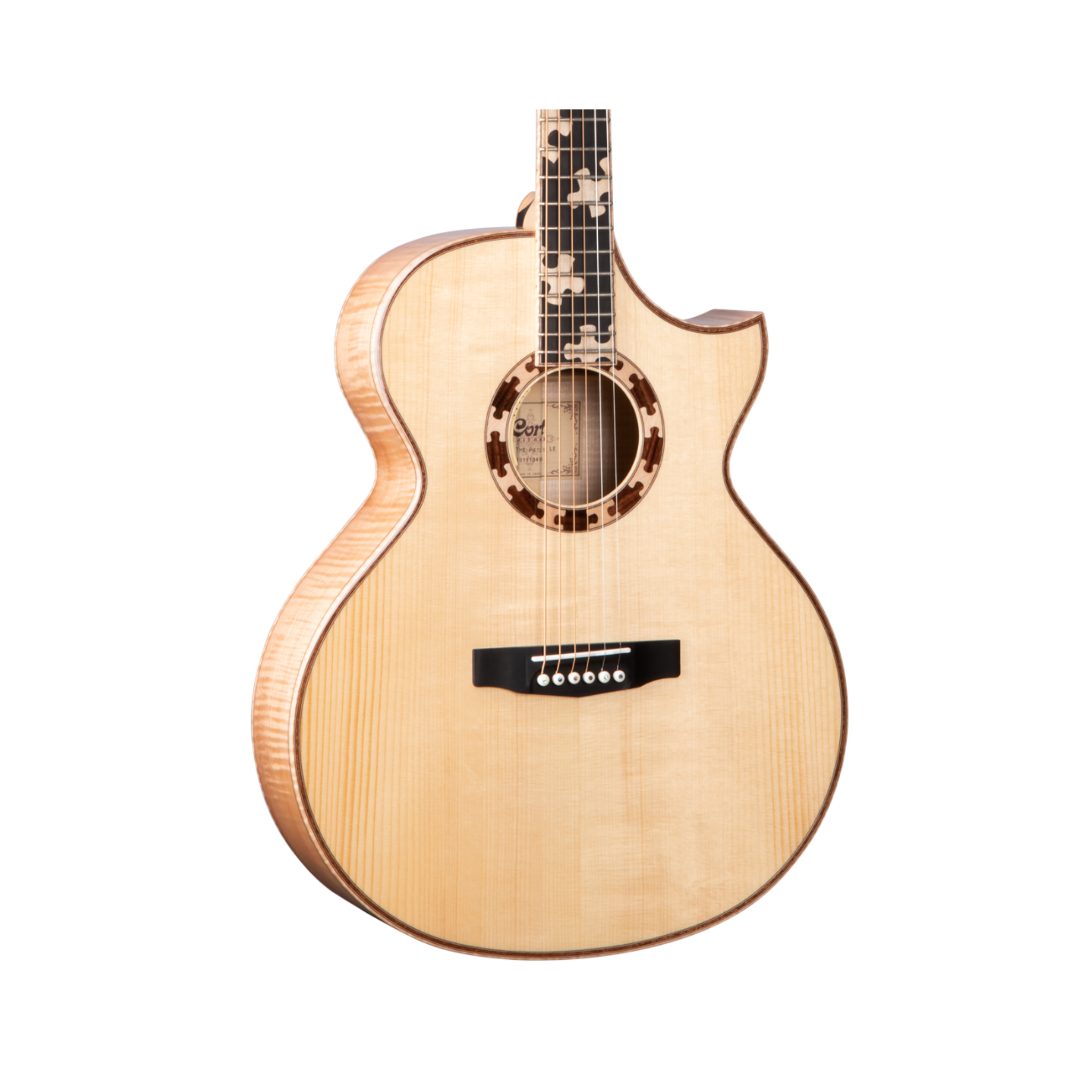 Solid Adirondack Spruce Top / Solid Flamed Maple Back & Sides