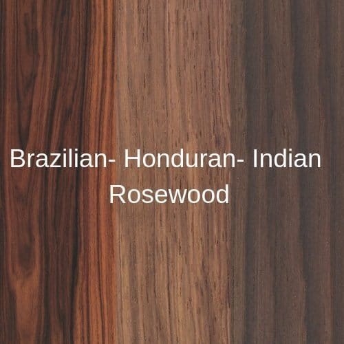 Các loại khác nhau của Rosewood