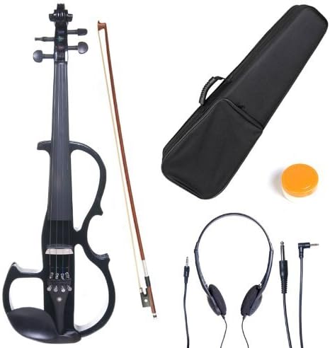 Cecilio Silent Electric Solid Wood Violin Kit with Ebony Fittings