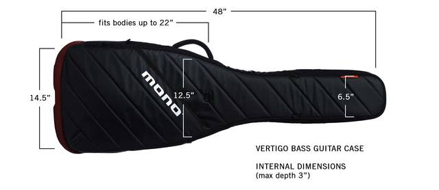 MONO Vertigo Bass Guitar Case, Gray